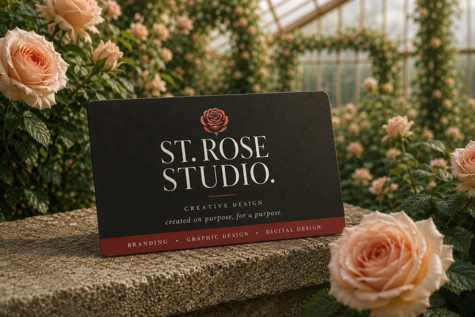 St Rose Studio Rose Card